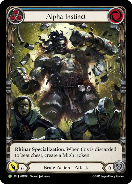 Alpha Instinct (Blue) - Flesh and Blood TCG - MoxLand