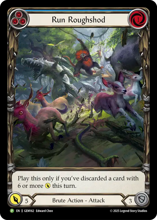 Run Roughshod (Blue) - Flesh and Blood TCG - MoxLand
