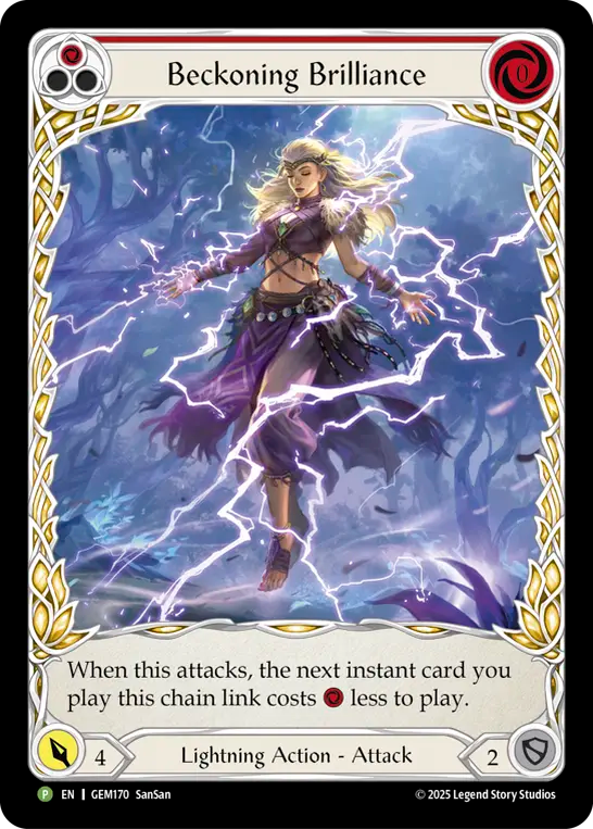 Beckoning Brilliance (Red) - Flesh and Blood TCG - MoxLand