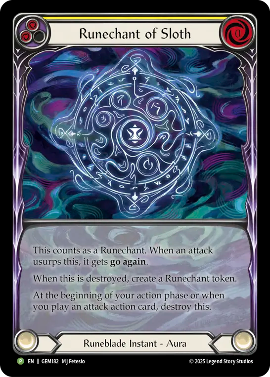Runechant of Sloth (Yellow) - Flesh and Blood TCG - MoxLand