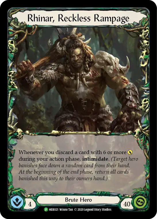Rhinar, Reckless Rampage - Flesh and Blood TCG - MoxLand