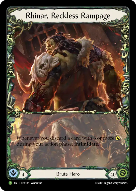Rhinar, Reckless Rampage - Flesh and Blood TCG - MoxLand