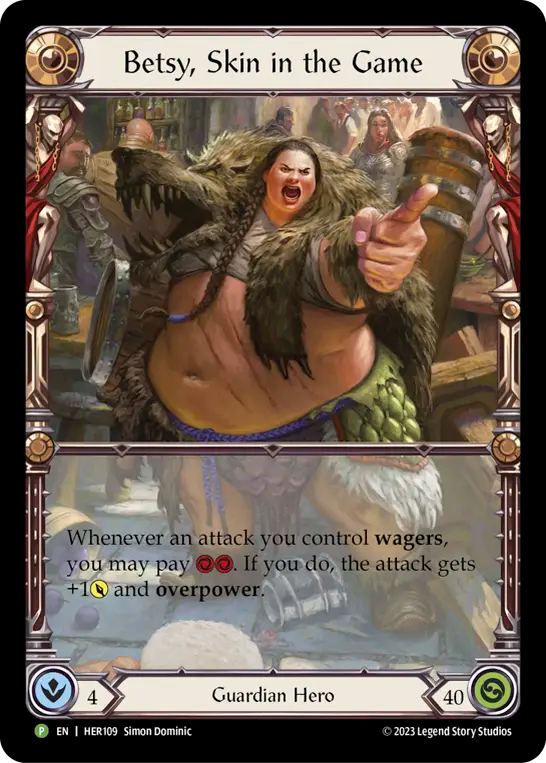Betsy, Skin in the Game - Flesh and Blood TCG - MoxLand