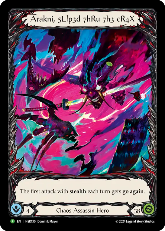 Arakni, 5L!p3d 7hRu 7h3 cR4X - Flesh and Blood TCG - MoxLand
