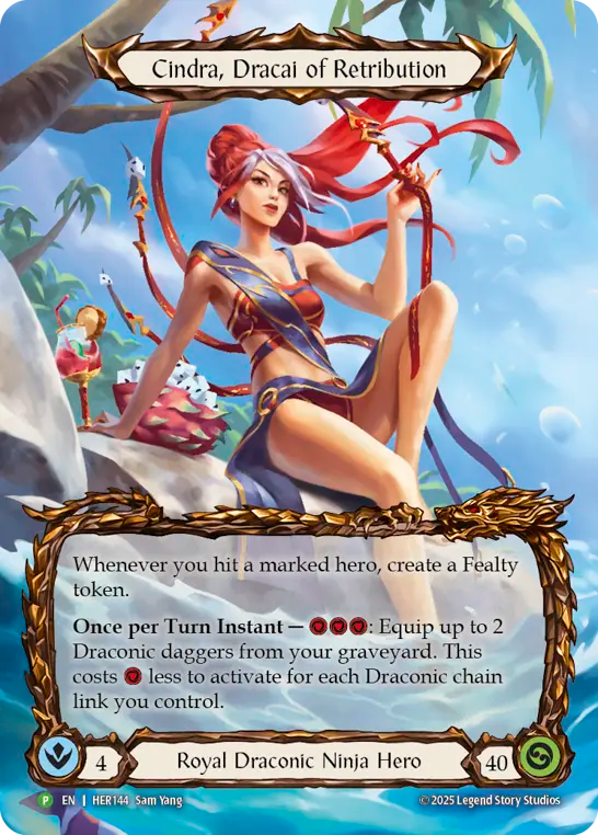 Cindra, Dracai of Retribution - Flesh and Blood TCG - MoxLand