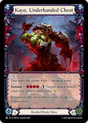 Kayo, Underhanded Cheat - Flesh and Blood TCG - MoxLand