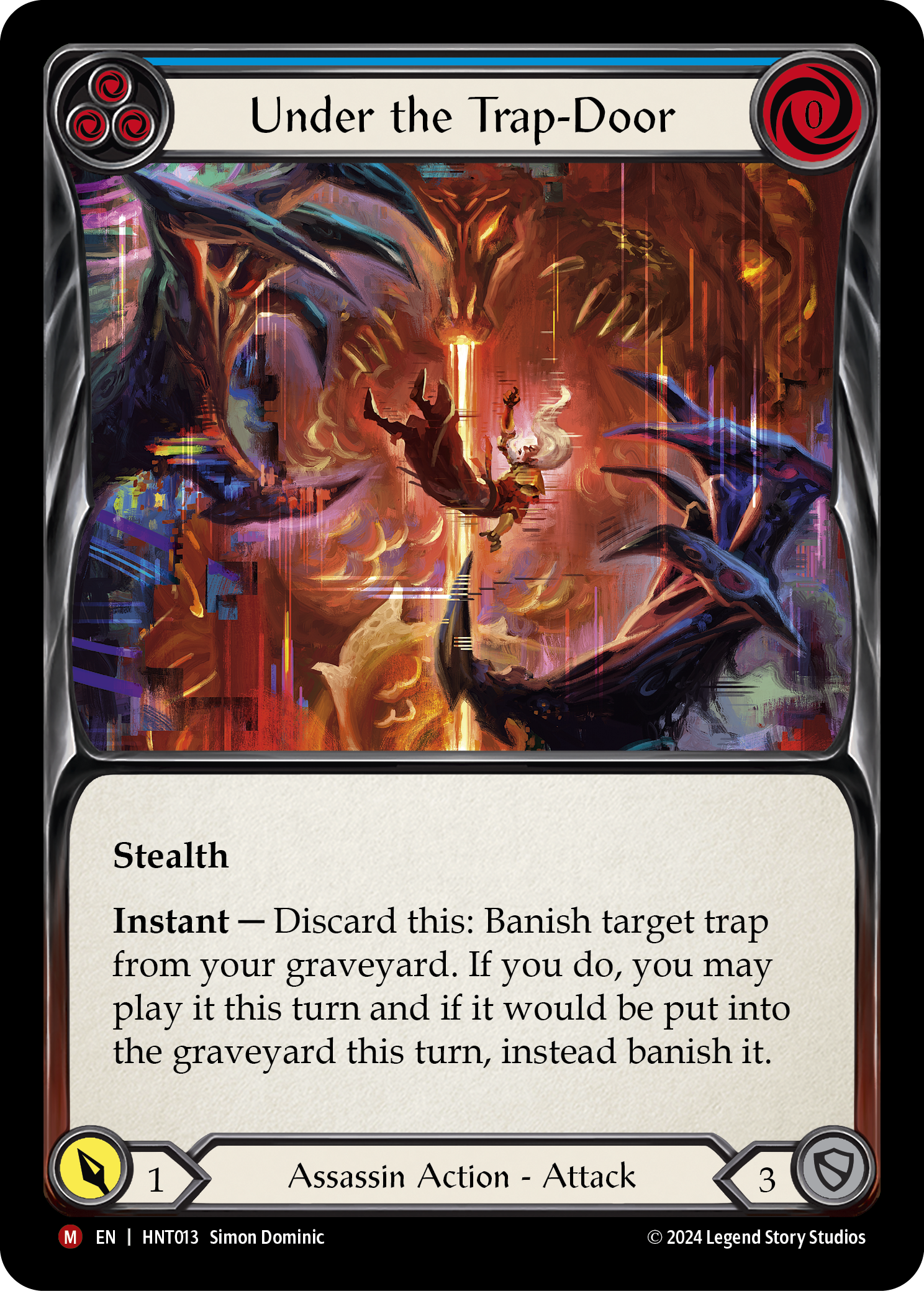 Under the Trap-Door (Blue) - Flesh and Blood TCG - MoxLand