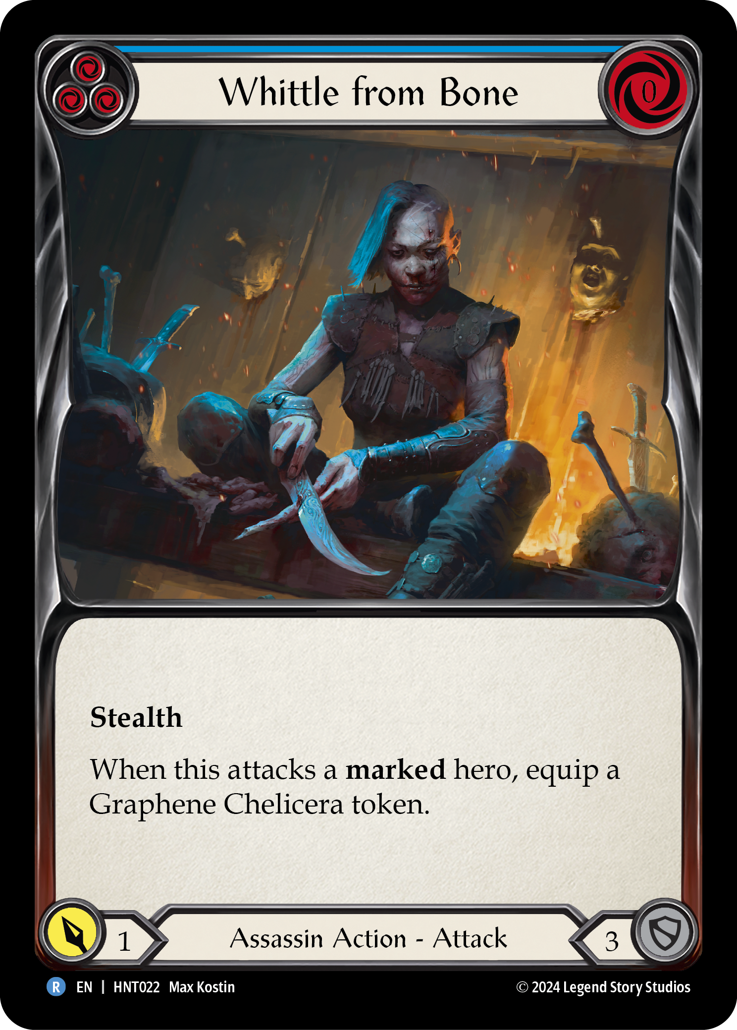 Whittle from Bone (Blue) - Flesh and Blood TCG - MoxLand