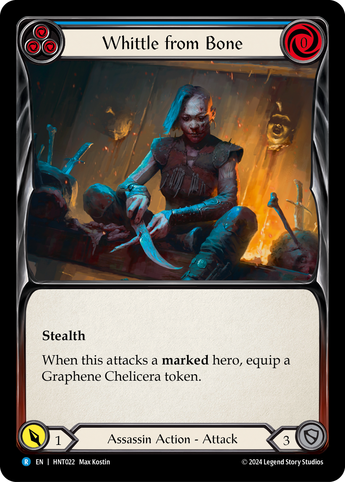 Whittle from Bone (Blue) - Flesh and Blood TCG - MoxLand
