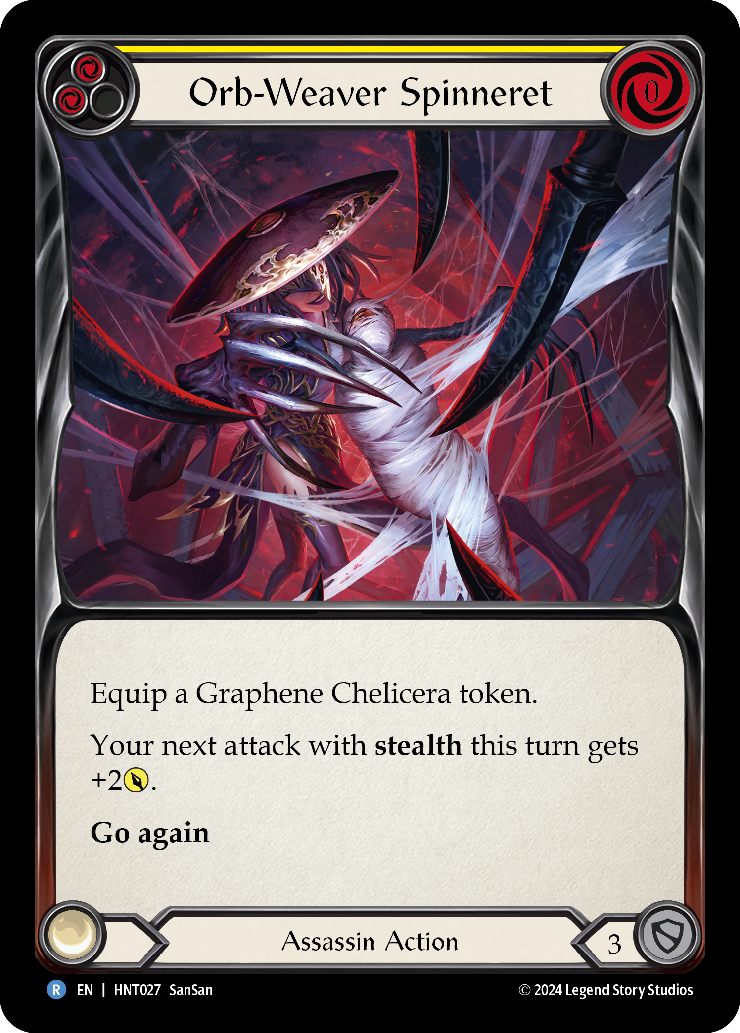 Orb-Weaver Spinneret (Yellow) - Flesh and Blood TCG - MoxLand