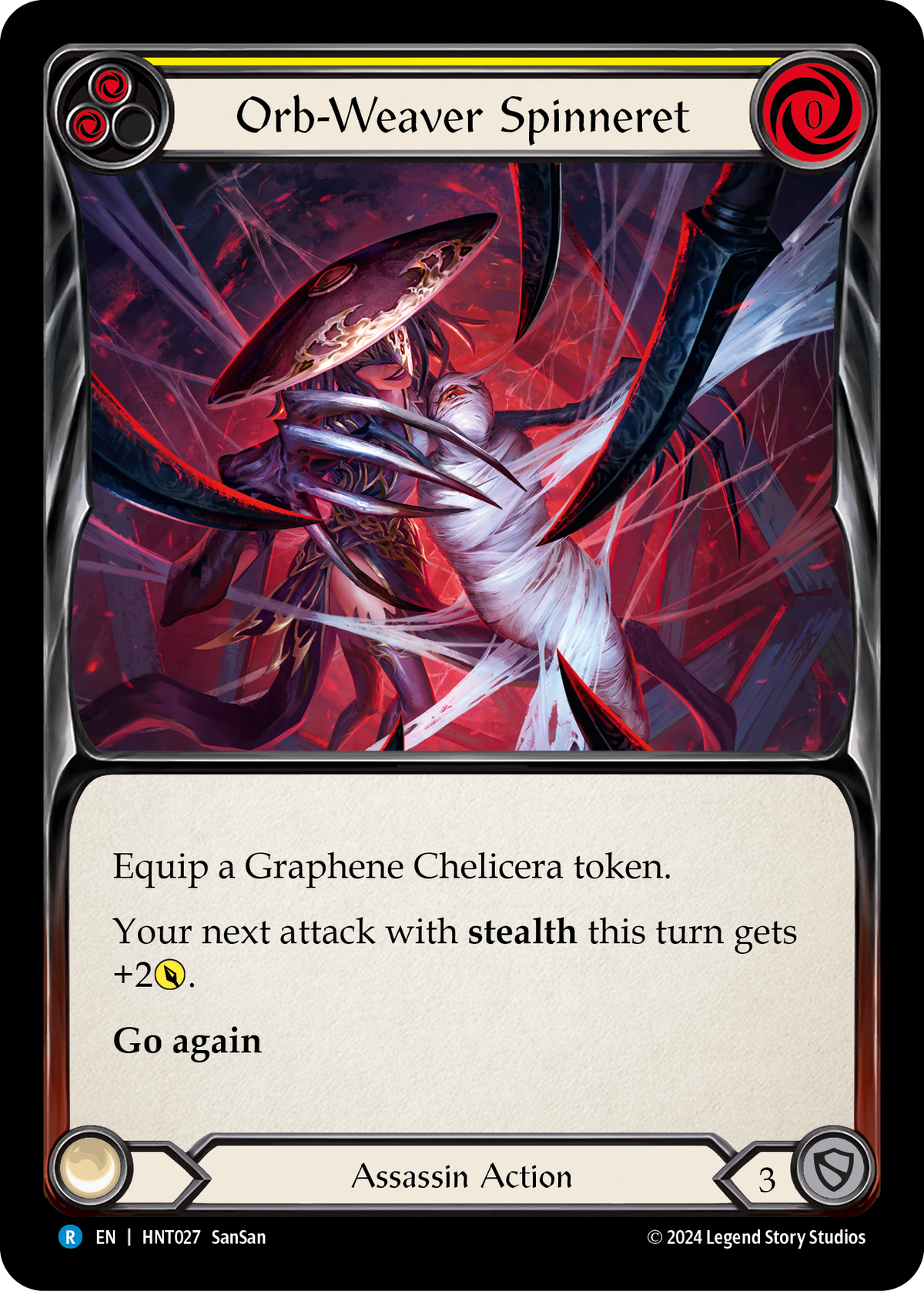 Orb-Weaver Spinneret (Yellow) - Flesh and Blood TCG - MoxLand
