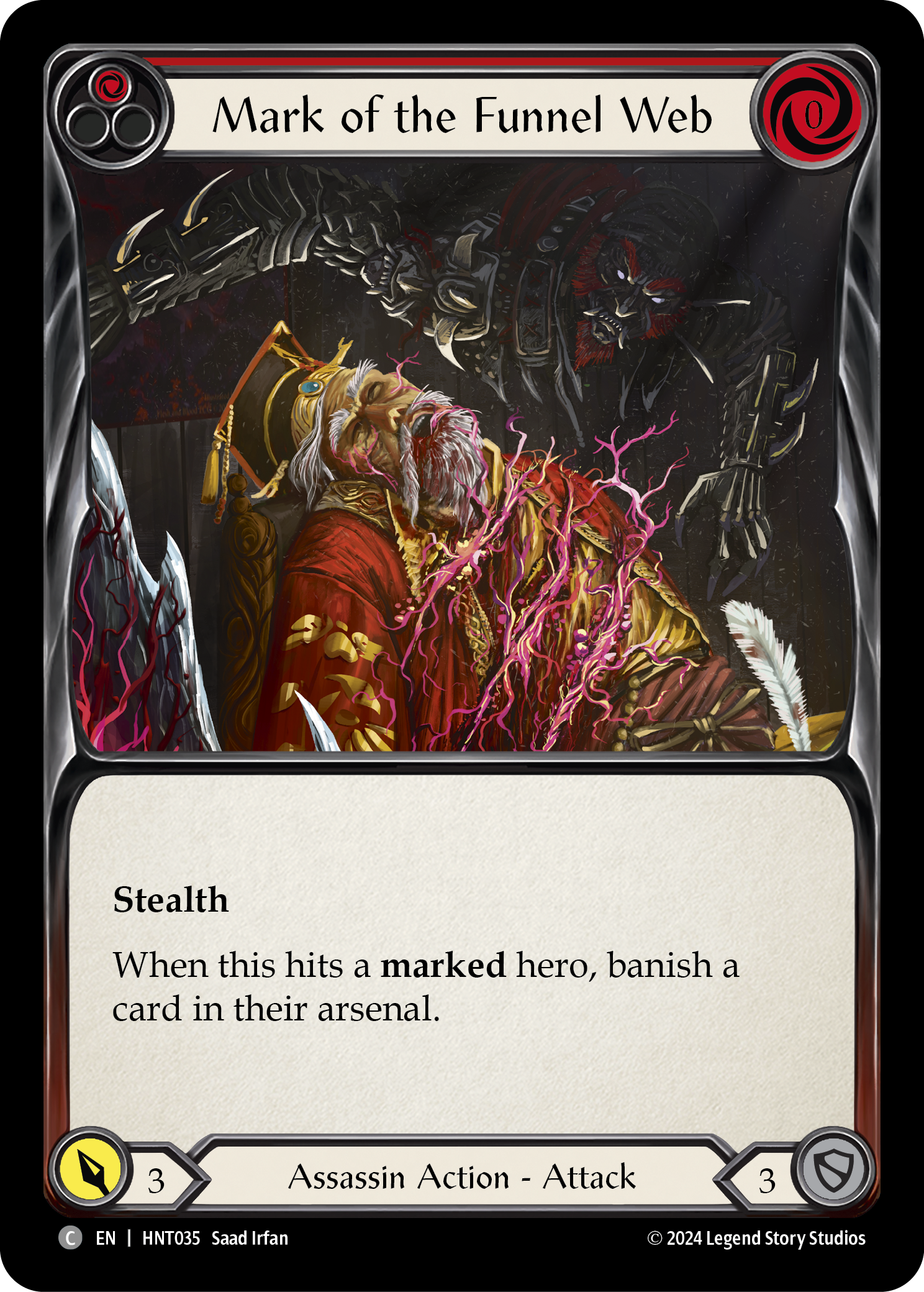 Mark of the Funnel Web (Red) - Flesh and Blood TCG - MoxLand