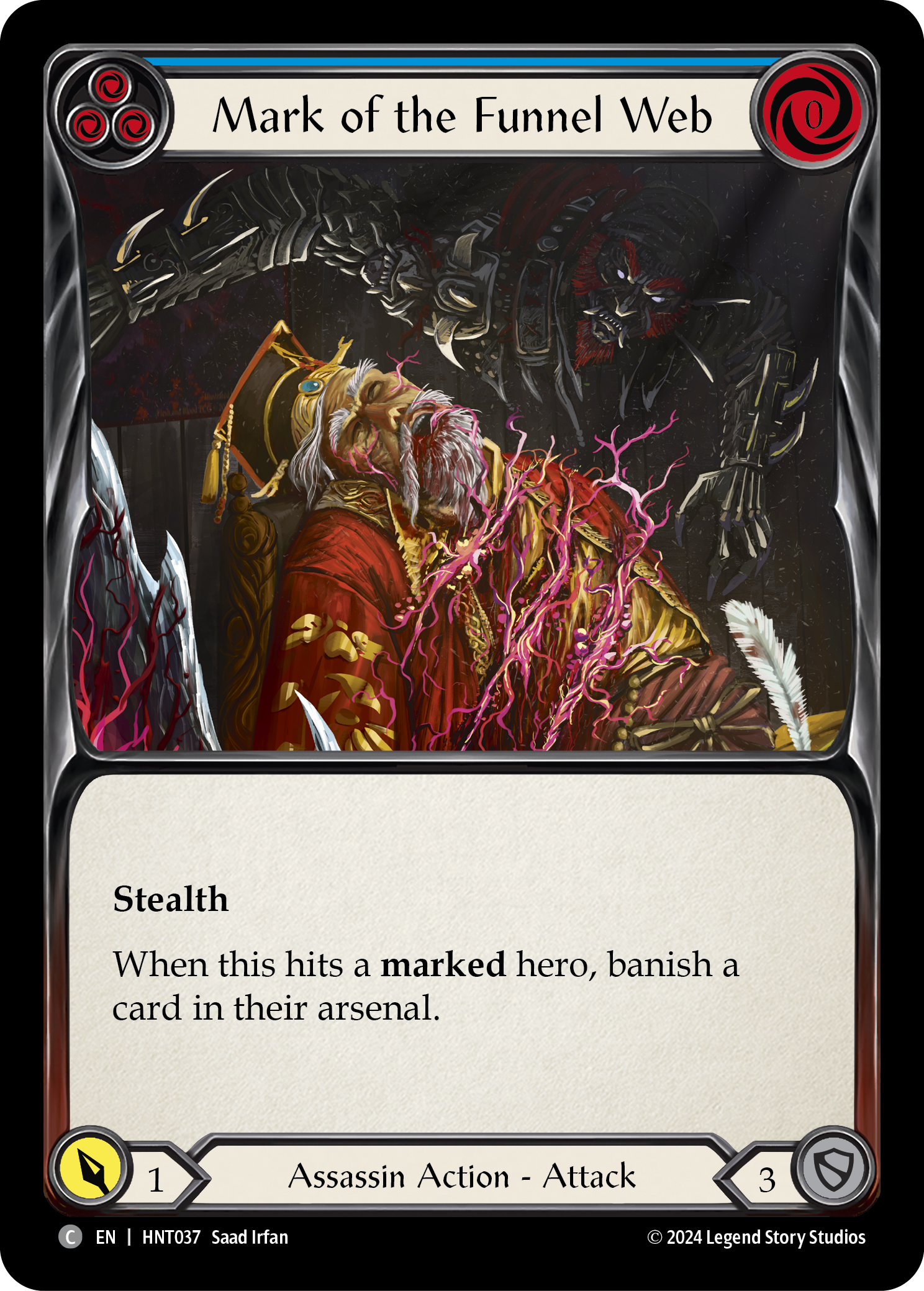 Mark of the Funnel Web (Blue) - Flesh and Blood TCG - MoxLand