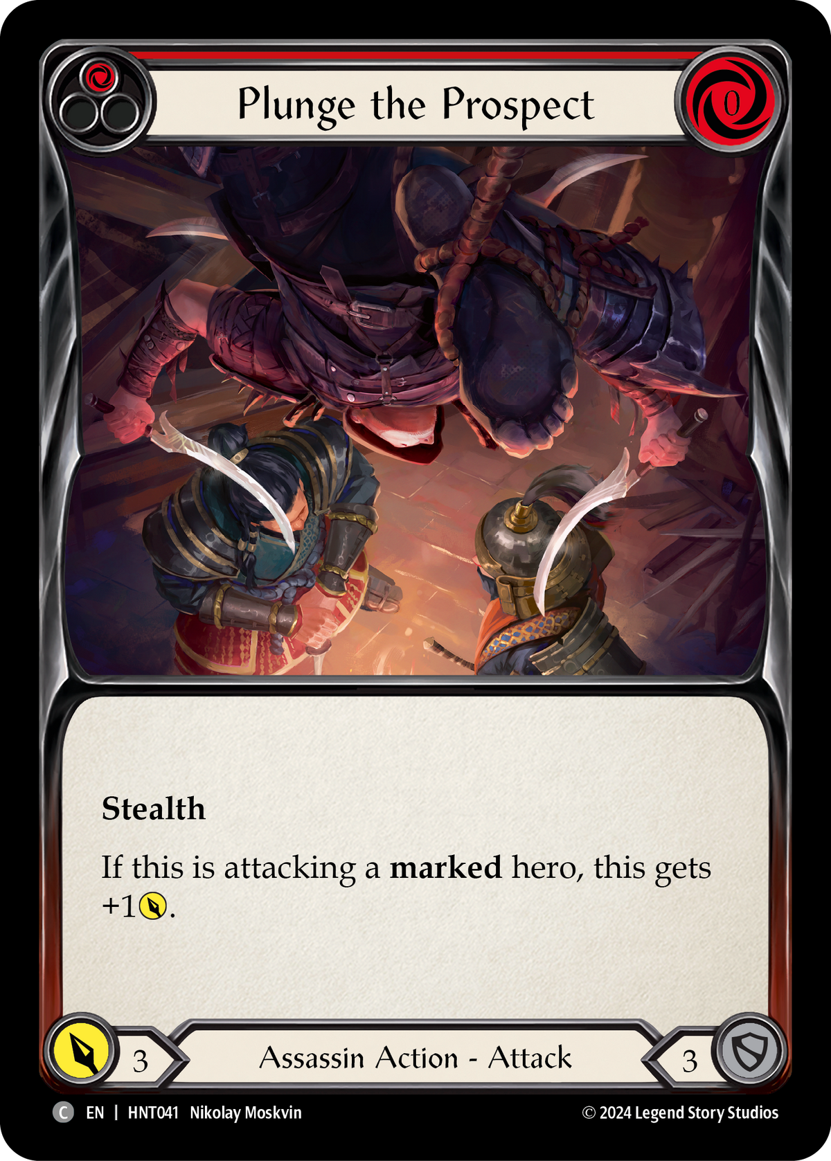 Plunge the Prospect (Red) - Flesh and Blood TCG - MoxLand