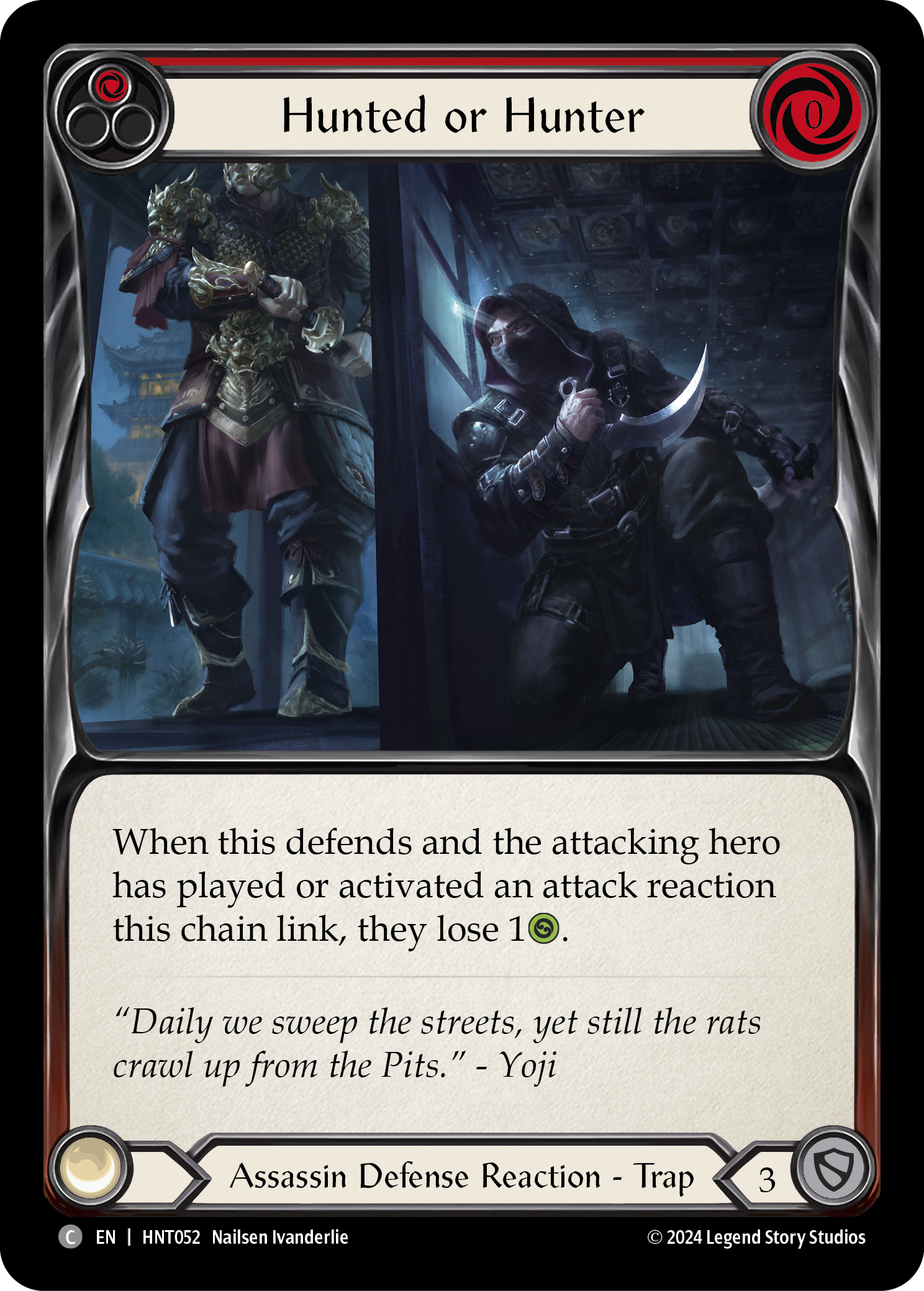 Hunted or Hunter (Red) - Flesh and Blood TCG - MoxLand