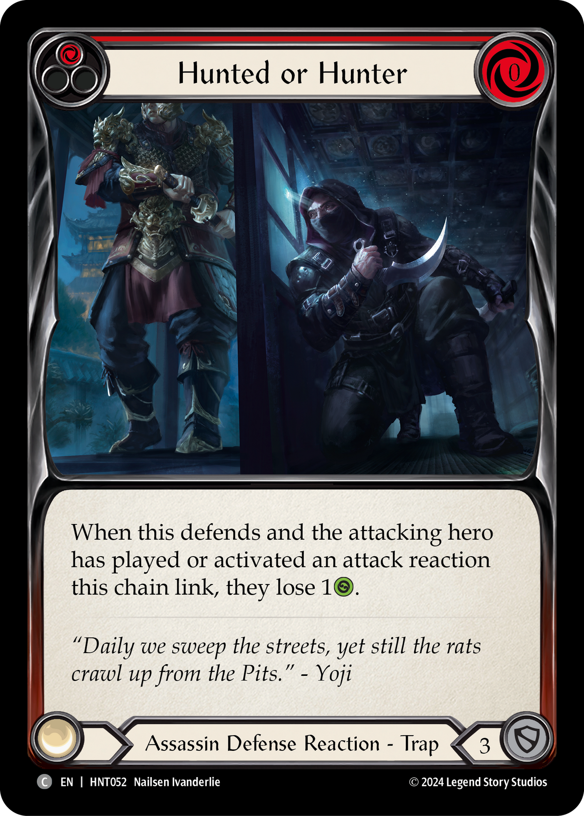 Hunted or Hunter (Red) - Flesh and Blood TCG - MoxLand