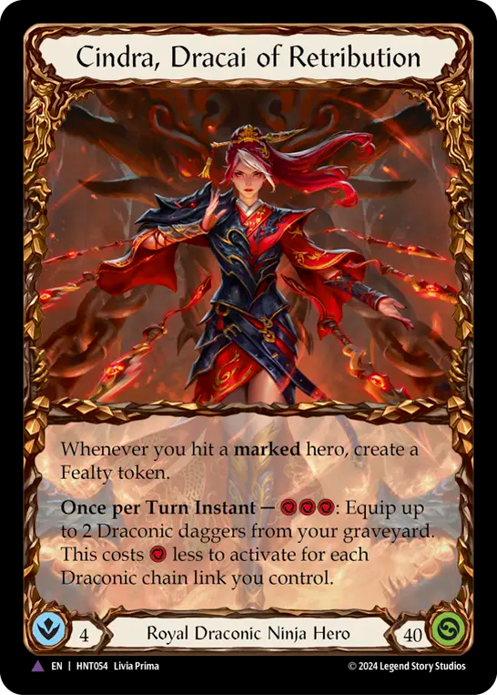 Cindra, Dracai of Retribution - Flesh and Blood TCG - MoxLand