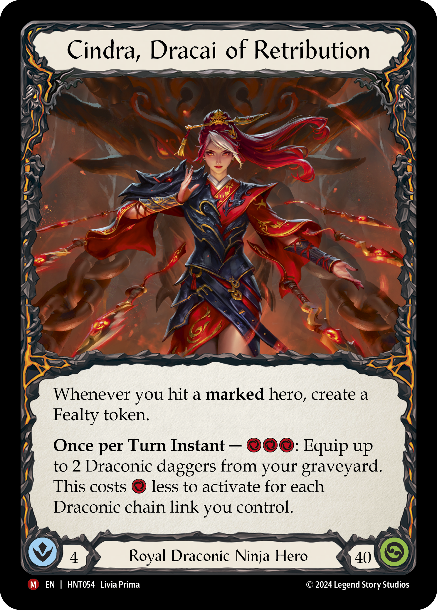 Cindra, Dracai of Retribution - Flesh and Blood TCG - MoxLand
