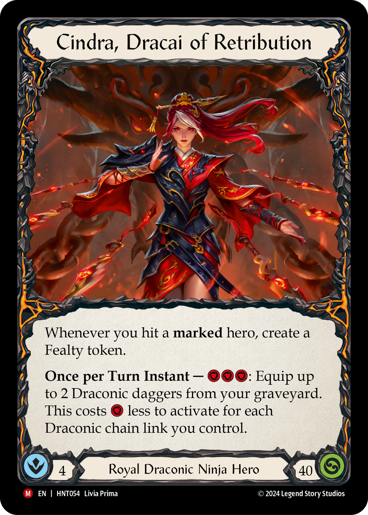 Cindra, Dracai of Retribution - Flesh and Blood TCG - MoxLand