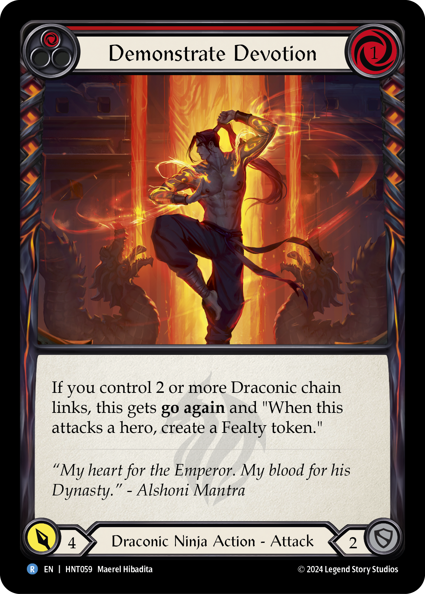 Demonstrate Devotion (Red) - Flesh and Blood TCG - MoxLand