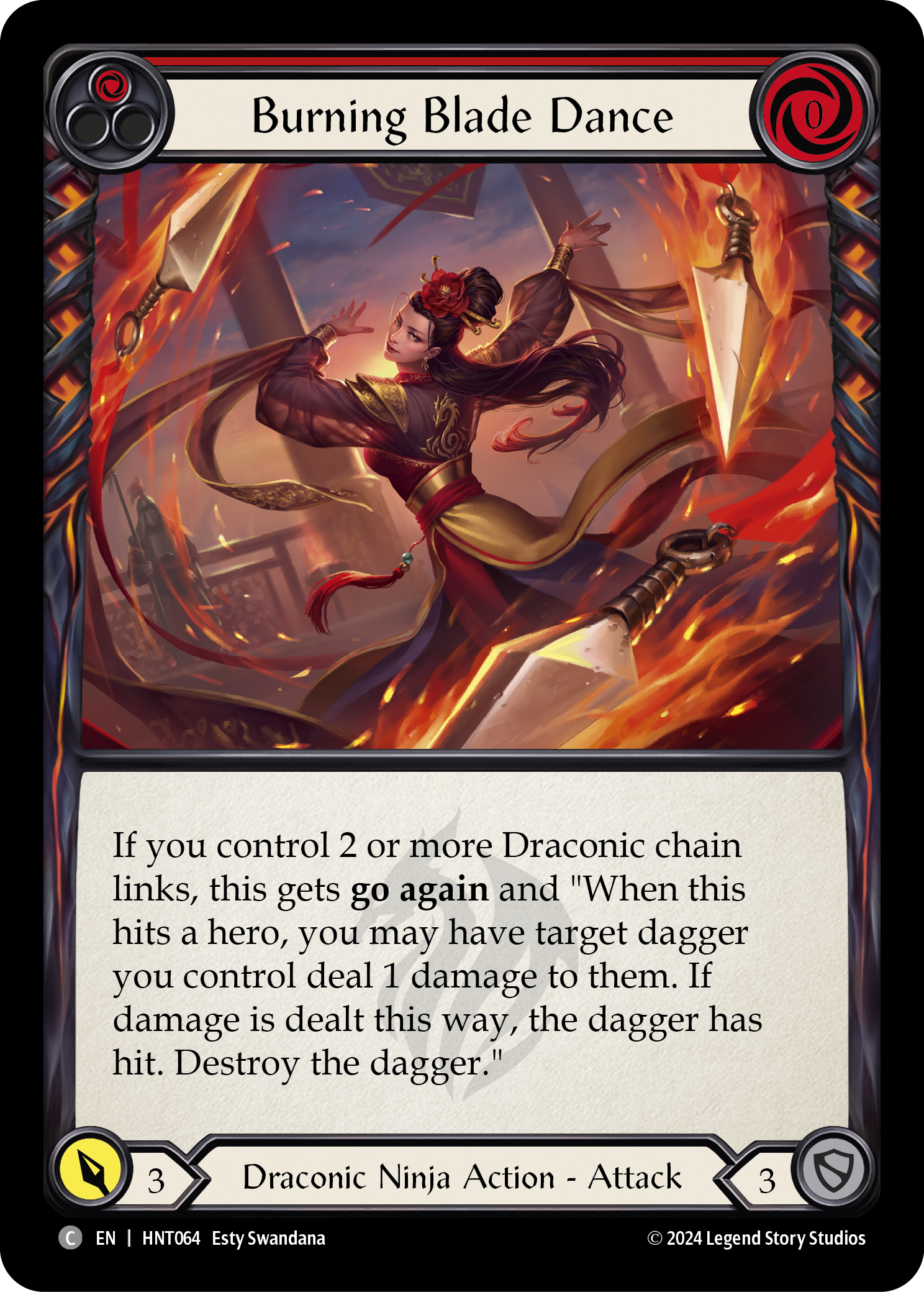 Burning Blade Dance (Red) - Flesh and Blood TCG - MoxLand