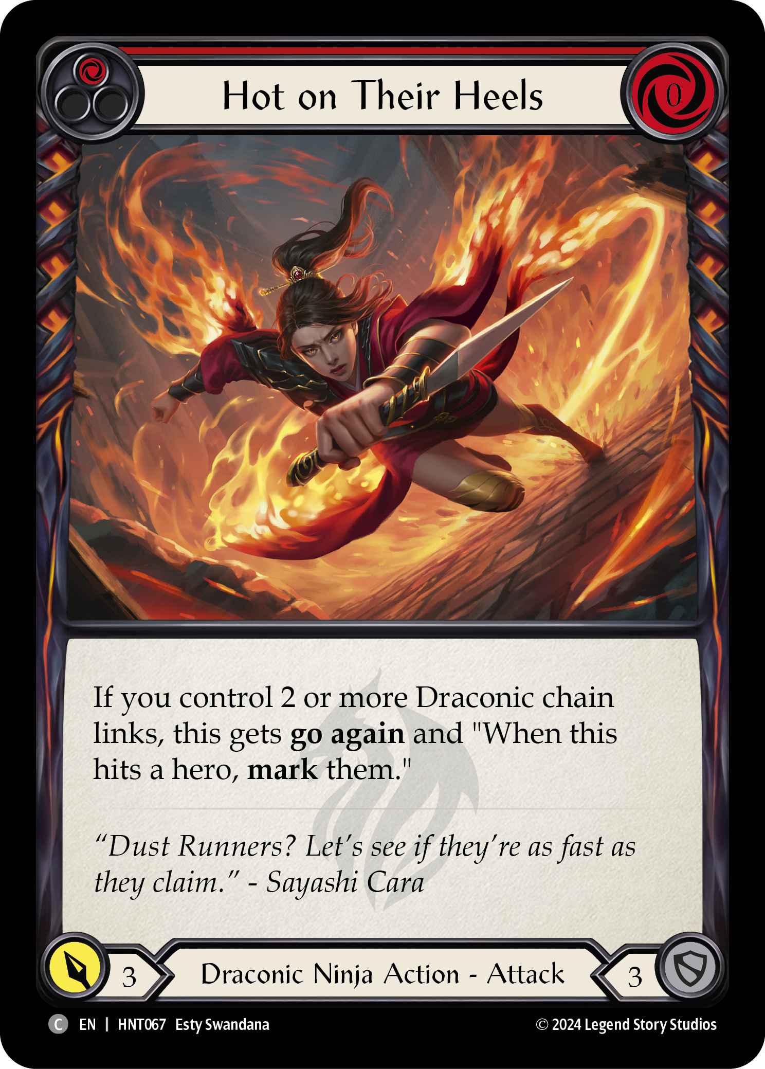 Hot on Their Heels (Red) - Flesh and Blood TCG - MoxLand