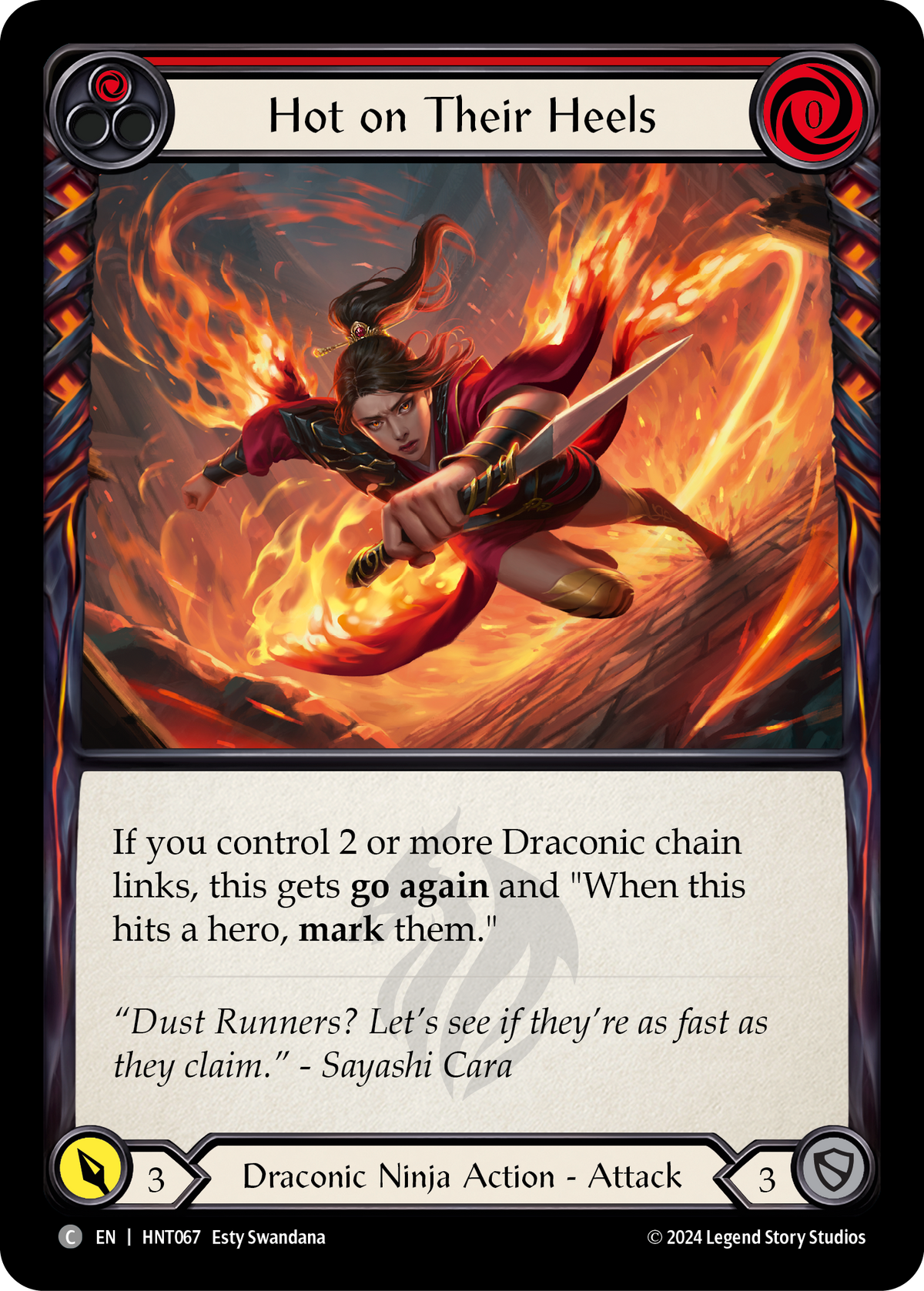 Hot on Their Heels (Red) - Flesh and Blood TCG - MoxLand