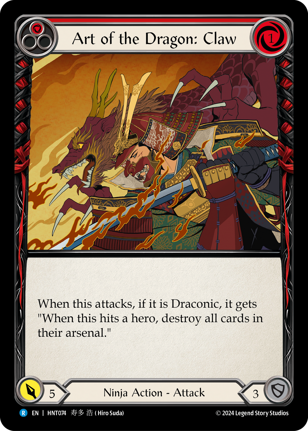 Art of the Dragon: Claw (Red) - Flesh and Blood TCG - MoxLand