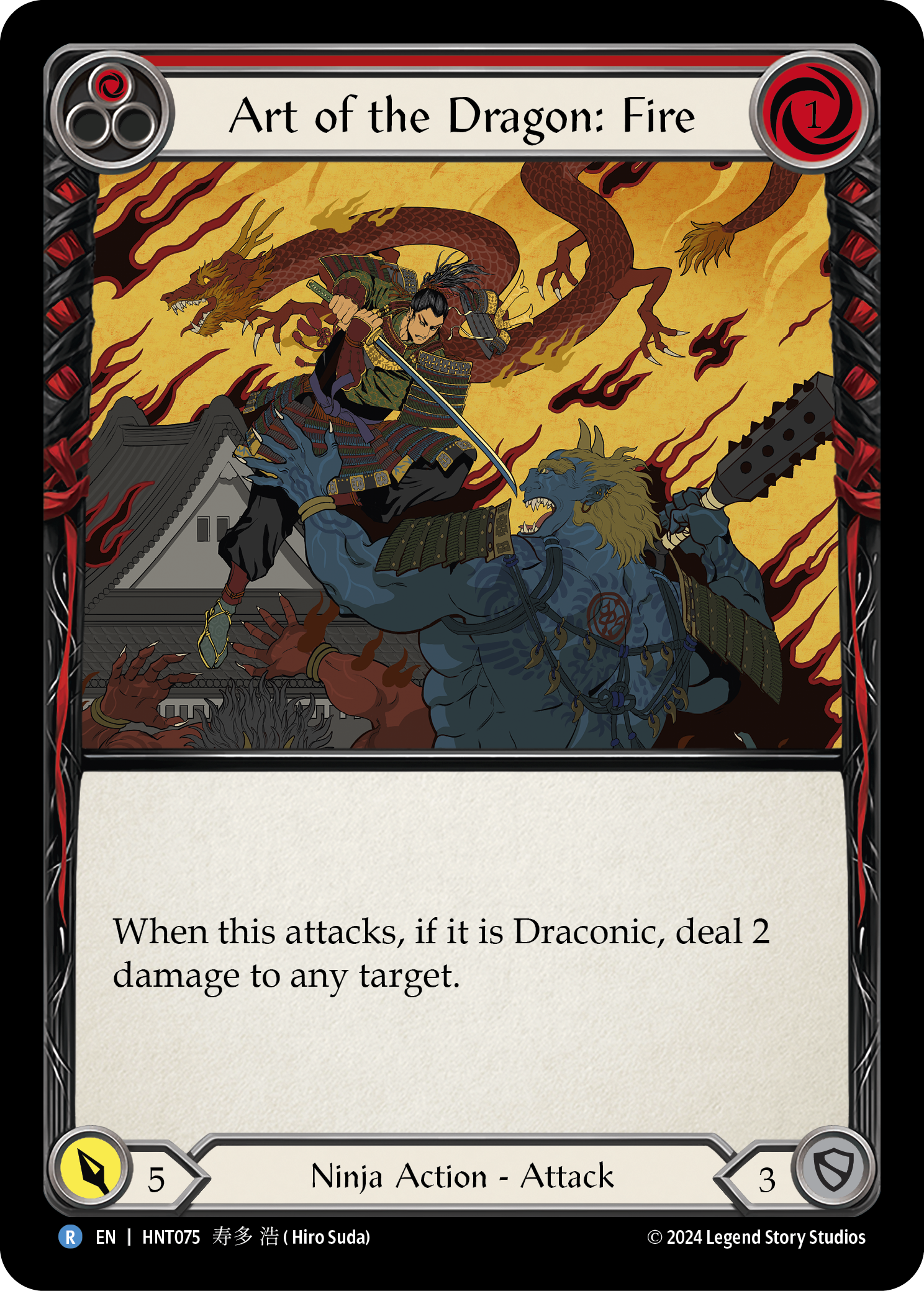Art of the Dragon: Fire (Red) - Flesh and Blood TCG - MoxLand