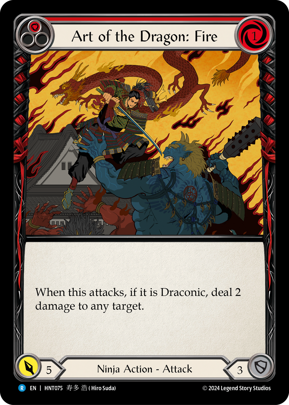 Art of the Dragon: Fire (Red) - Flesh and Blood TCG - MoxLand