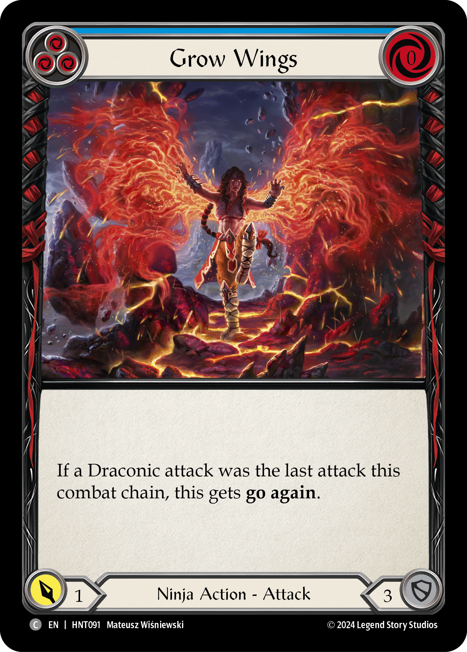 Grow Wings (Blue) - Flesh and Blood TCG - MoxLand