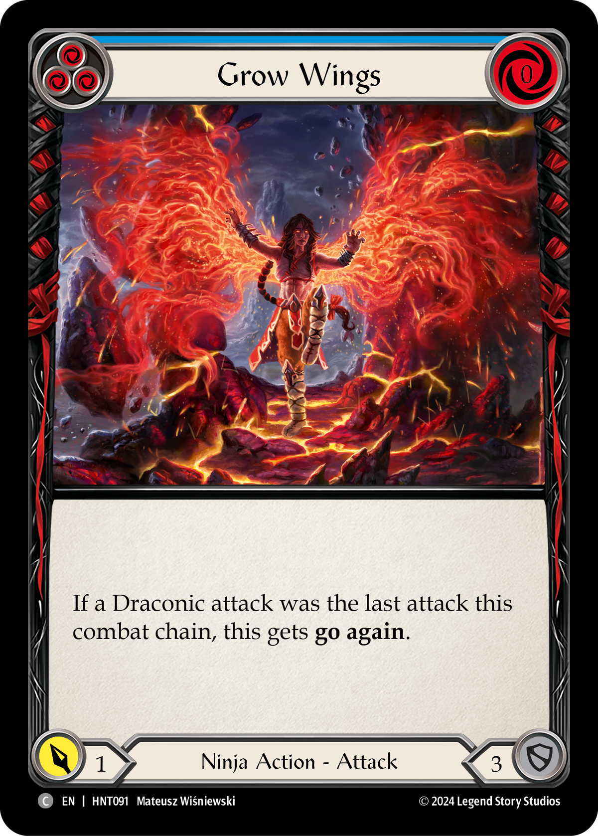 Grow Wings (Blue) - Flesh and Blood TCG - MoxLand