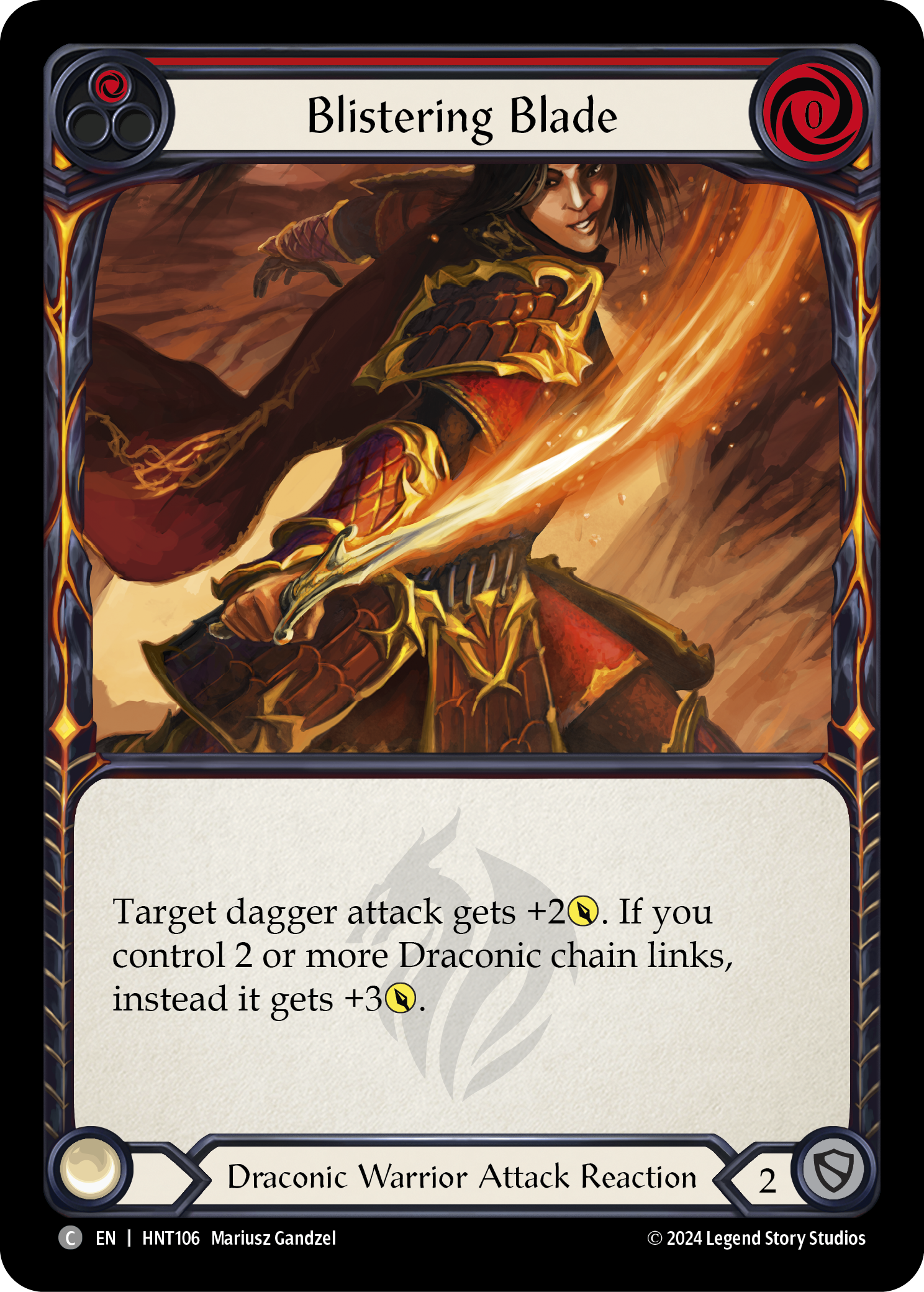 Blistering Blade (Red) - Flesh and Blood TCG - MoxLand