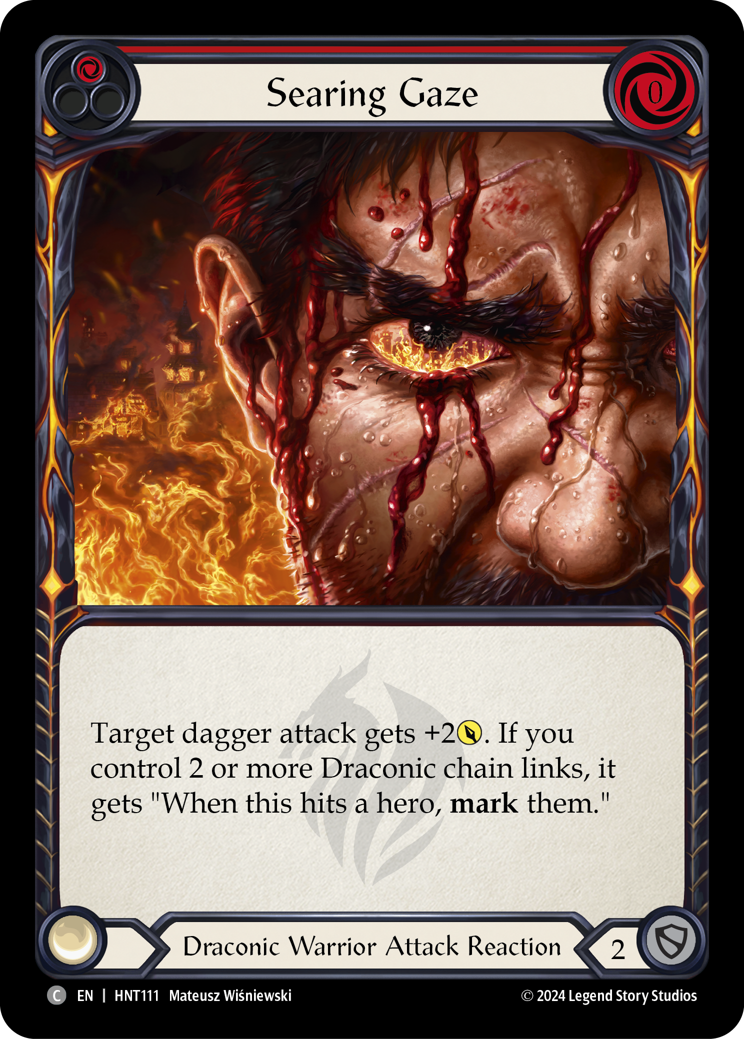 Searing Gaze (Red) - Flesh and Blood TCG - MoxLand