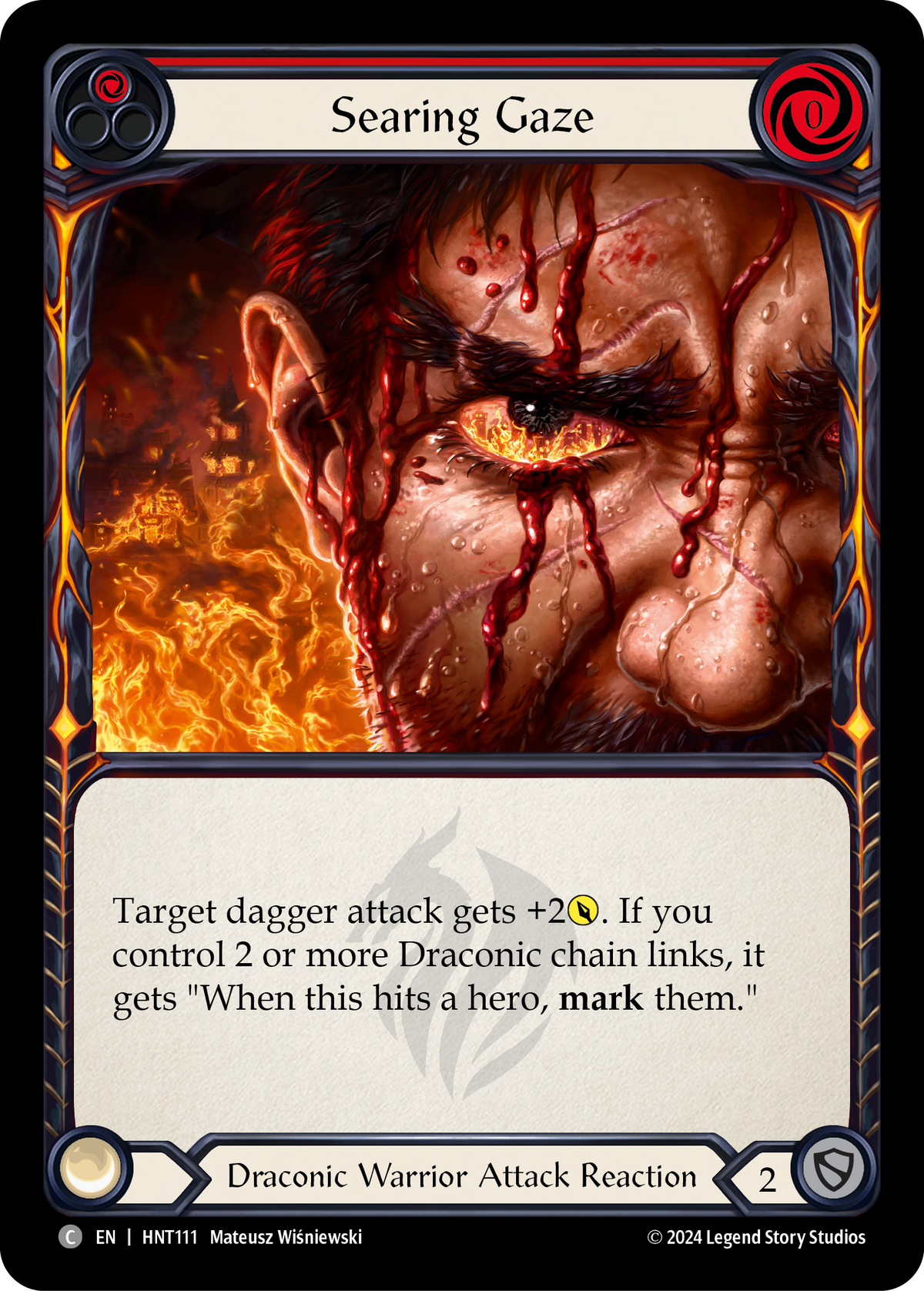 Searing Gaze (Red) - Flesh and Blood TCG - MoxLand