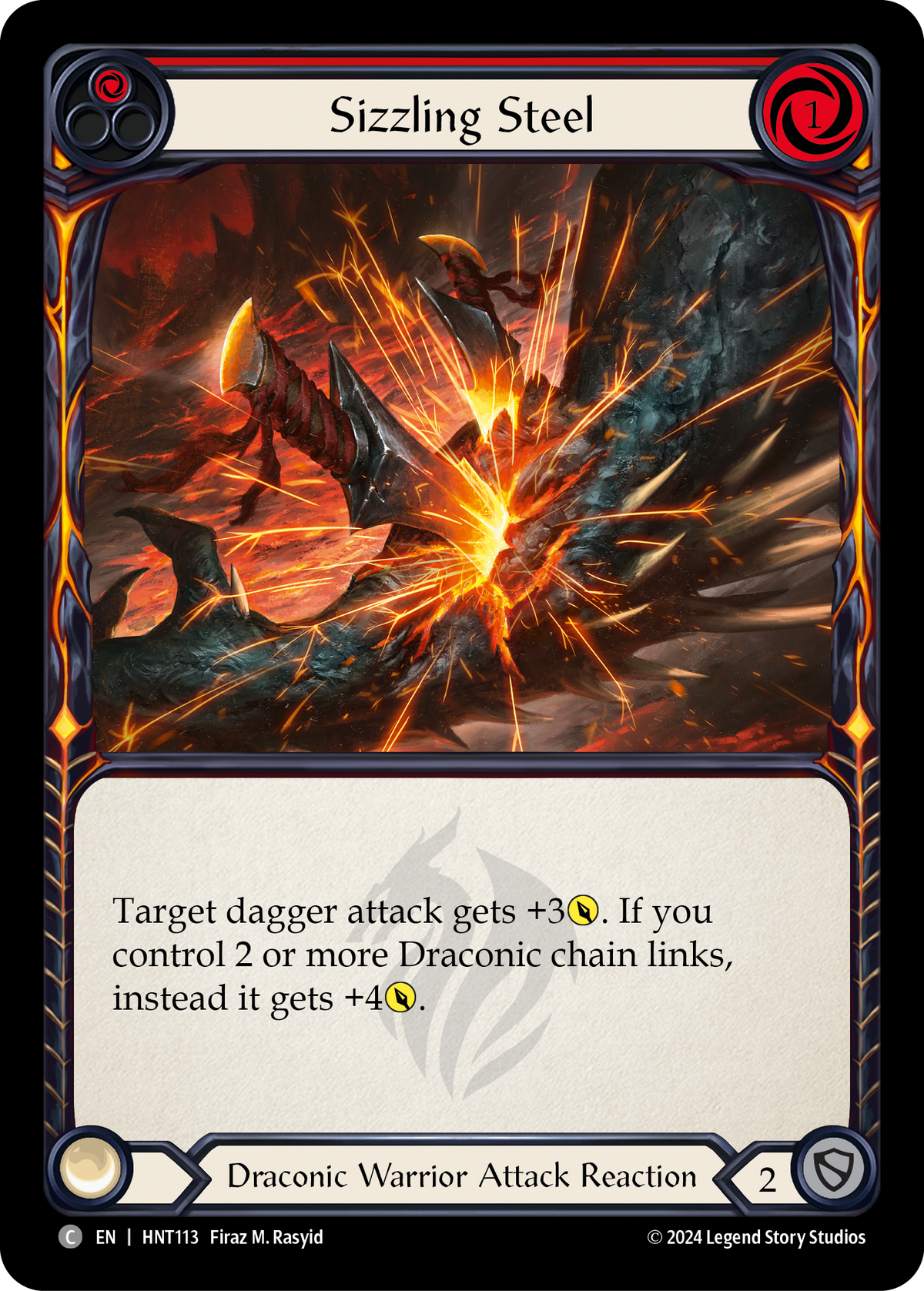 Sizzling Steel (Red) - Flesh and Blood TCG - MoxLand