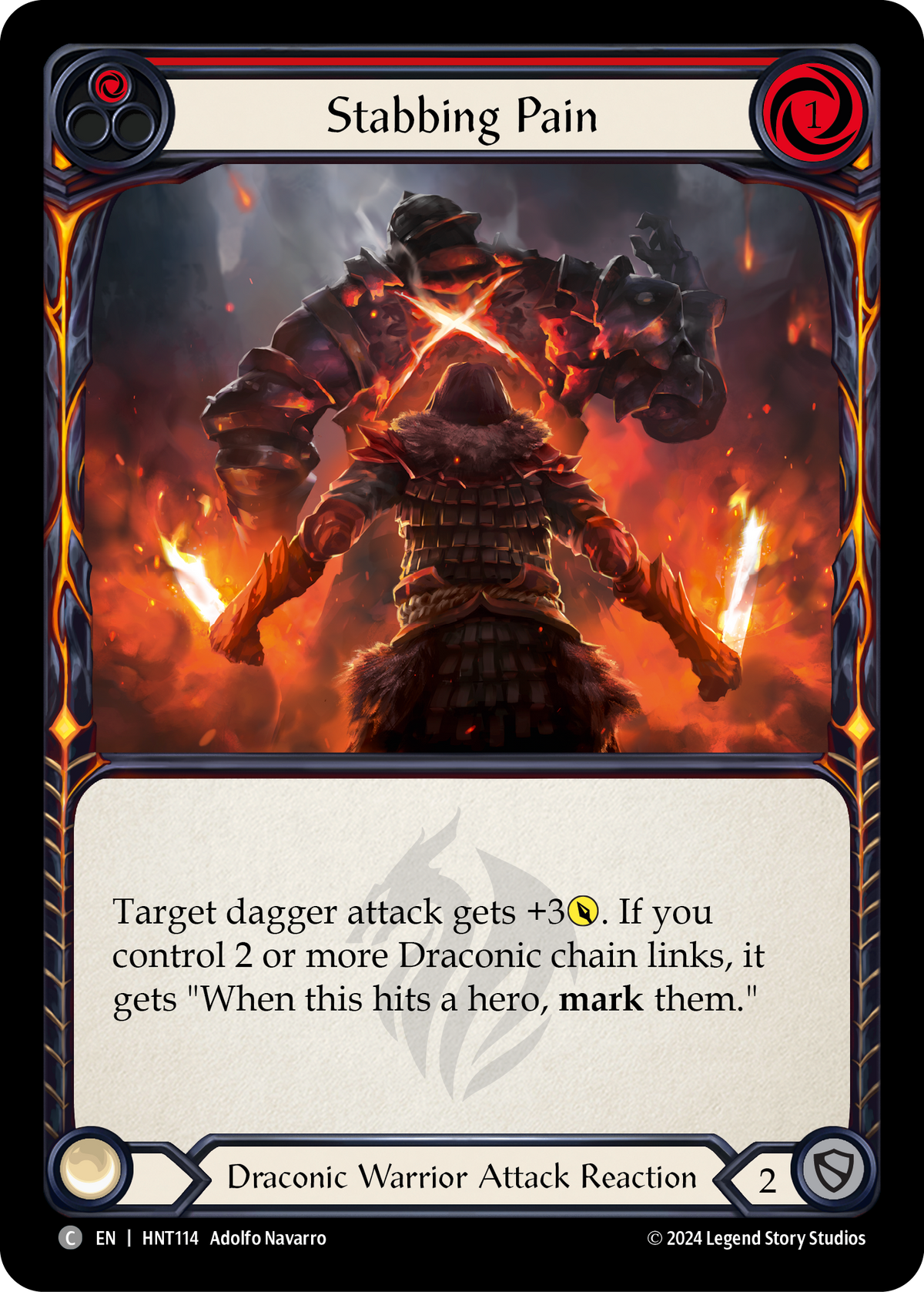 Stabbing Pain (Red) - Flesh and Blood TCG - MoxLand