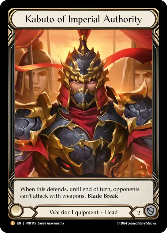 Kabuto of Imperial Authority - Flesh and Blood TCG - MoxLand