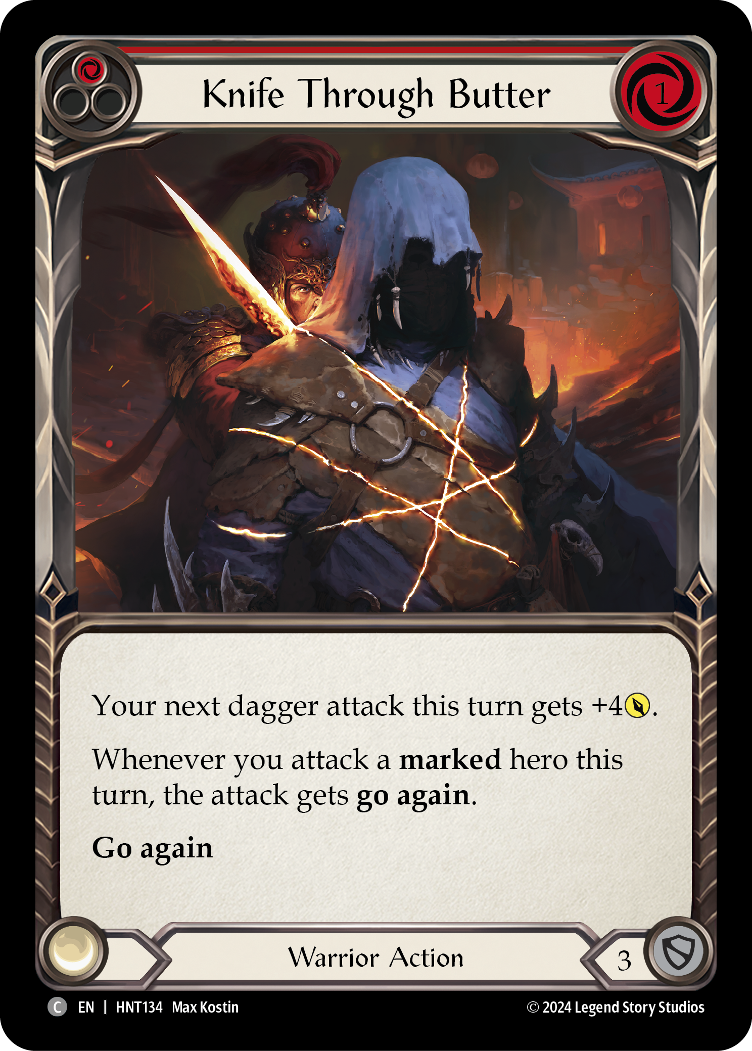 Knife Through Butter (Red) - Flesh and Blood TCG - MoxLand