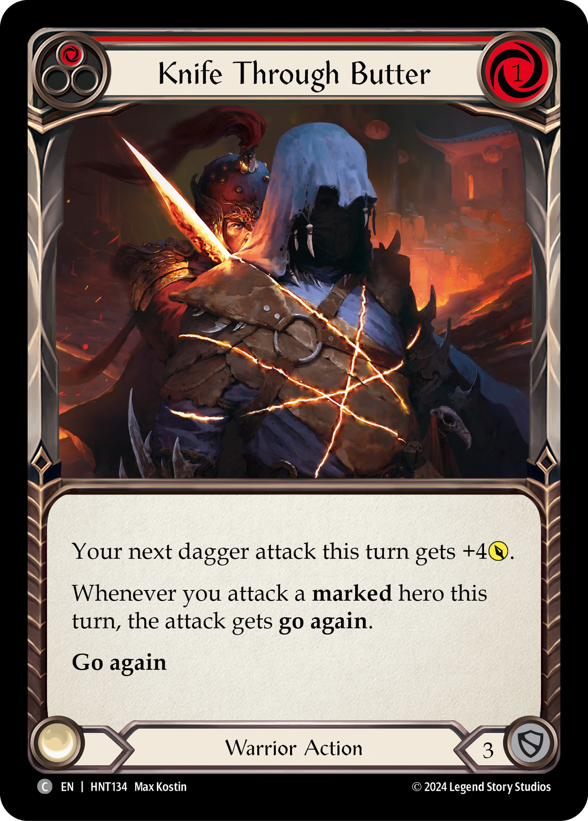 Knife Through Butter (Red) - Flesh and Blood TCG - MoxLand