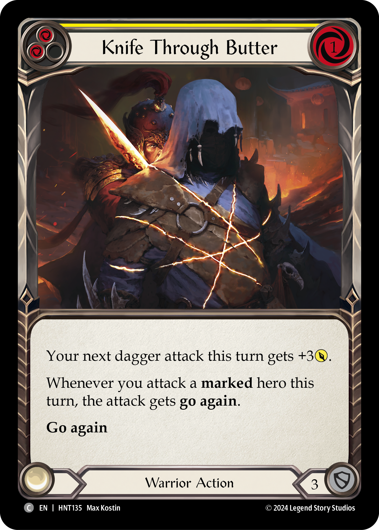 Knife Through Butter (Yellow) - Flesh and Blood TCG - MoxLand