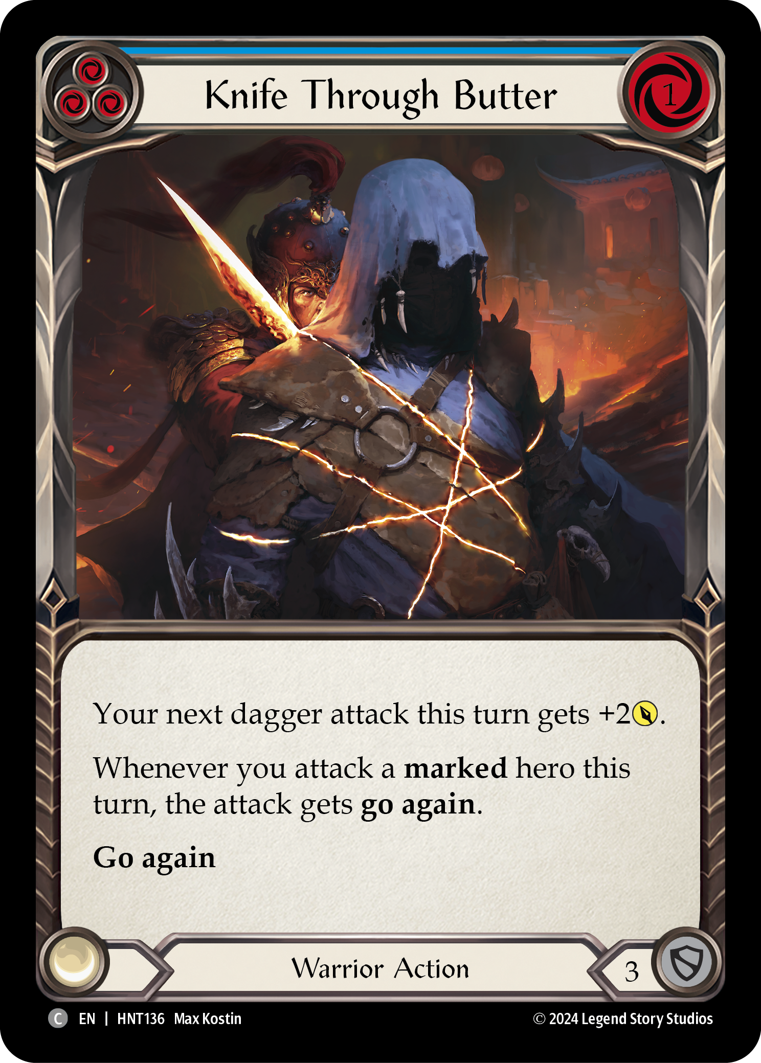 Knife Through Butter (Blue) - Flesh and Blood TCG - MoxLand
