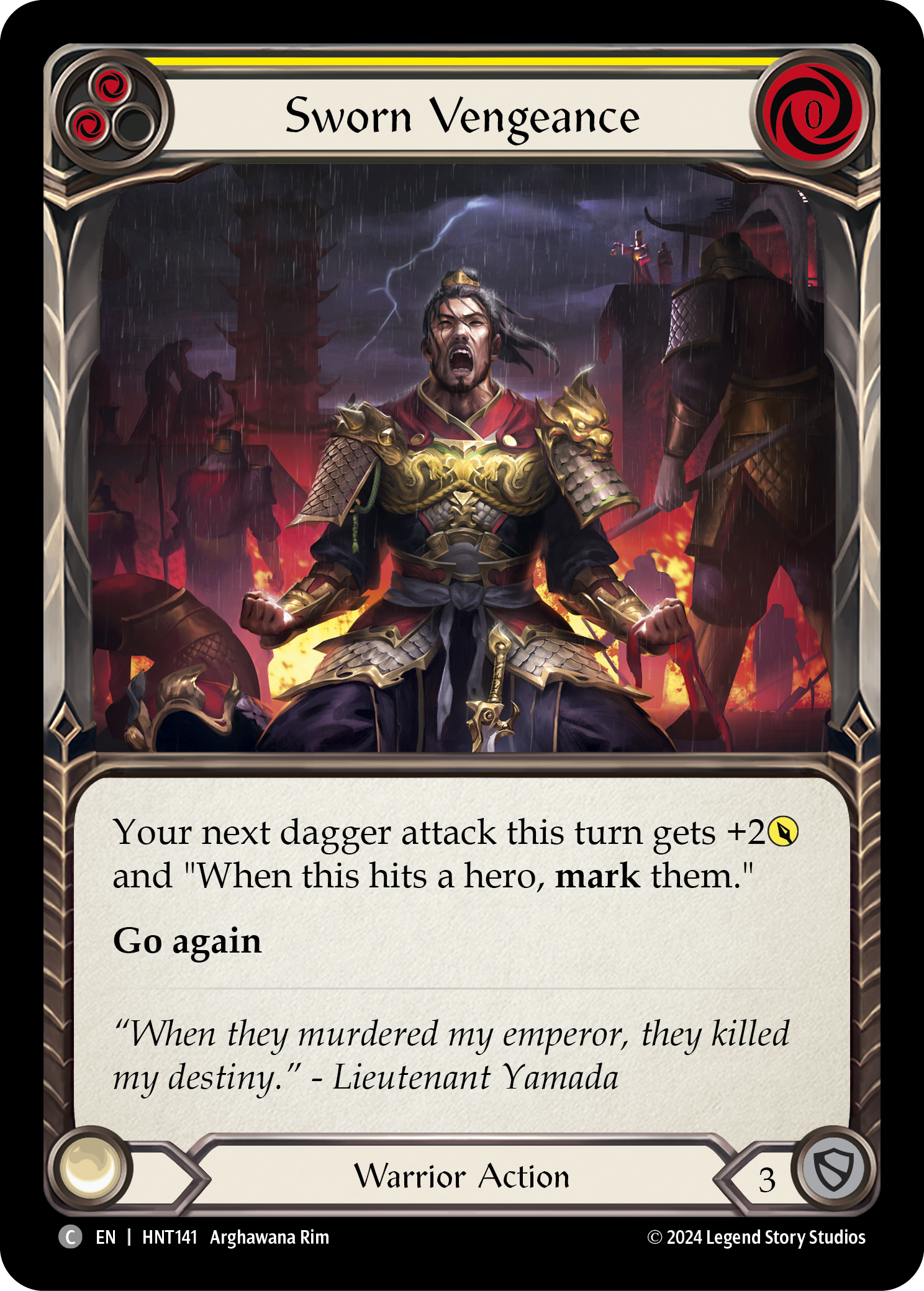 Sworn Vengeance (Yellow) - Flesh and Blood TCG - MoxLand