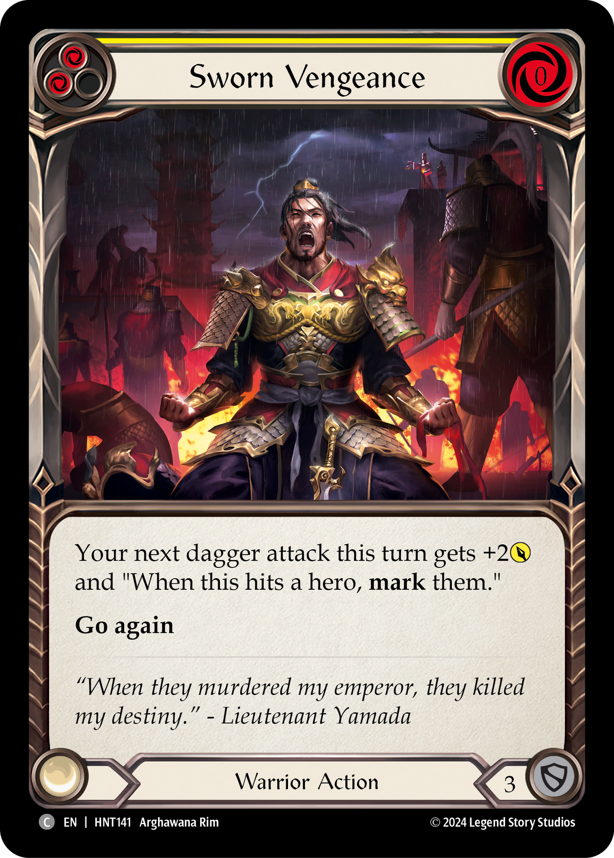 Sworn Vengeance (Yellow) - Flesh and Blood TCG - MoxLand