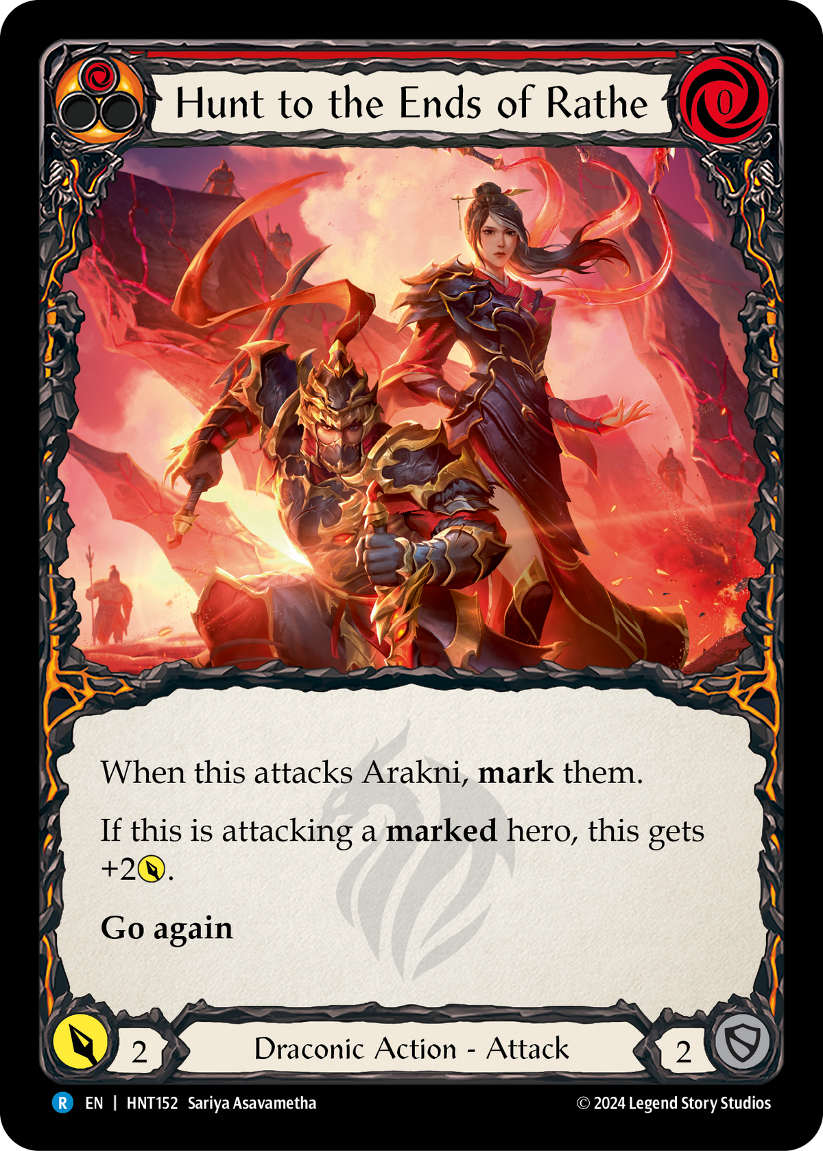 Hunt to the Ends of Rathe (Red) - Flesh and Blood TCG - MoxLand