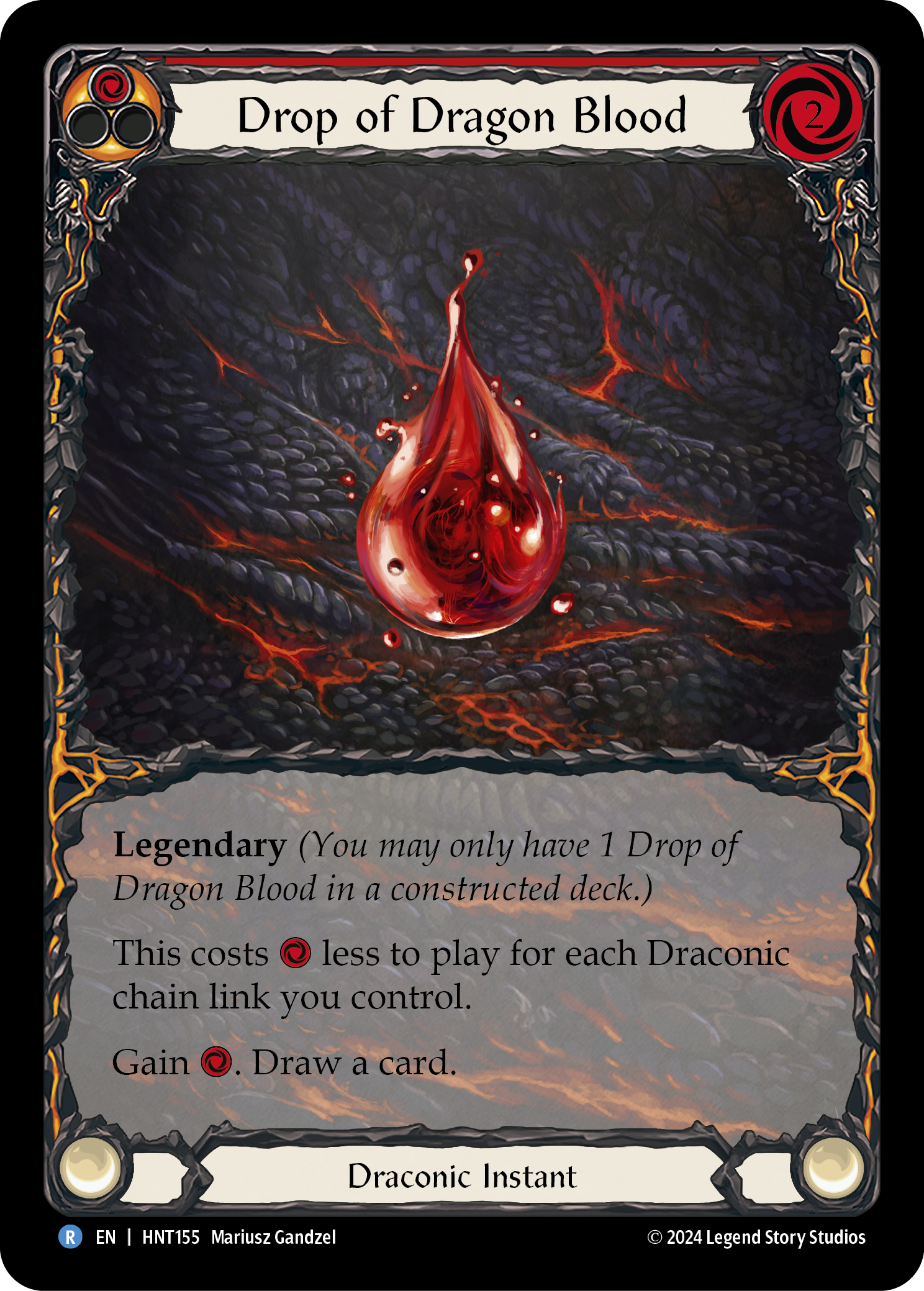 Drop of Dragon Blood (Red) - Flesh and Blood TCG - MoxLand