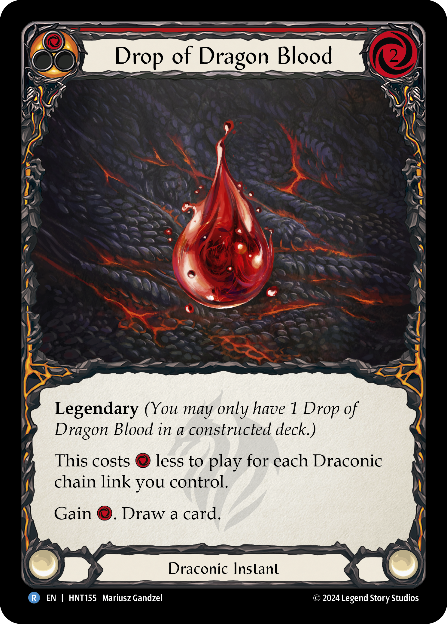 Drop of Dragon Blood (Red) - Flesh and Blood TCG - MoxLand