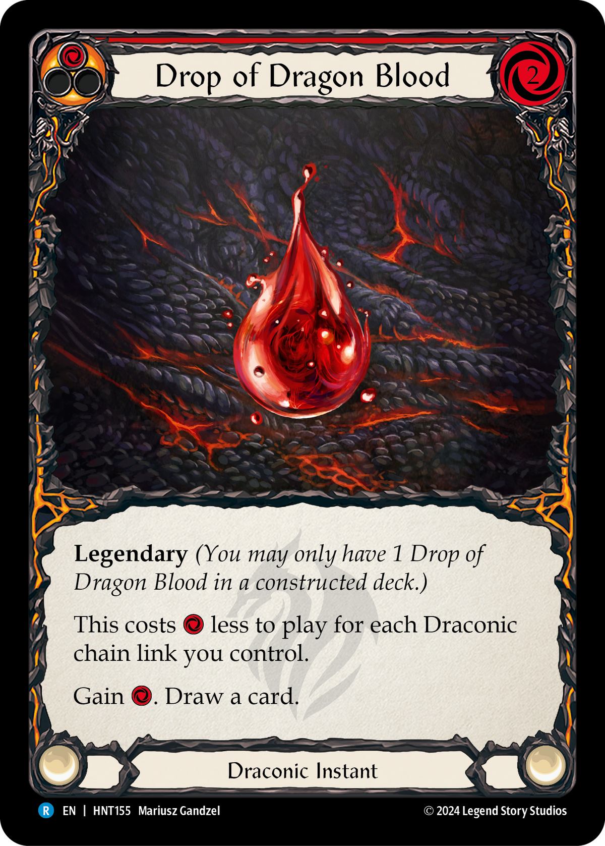Drop of Dragon Blood (Red) - Flesh and Blood TCG - MoxLand