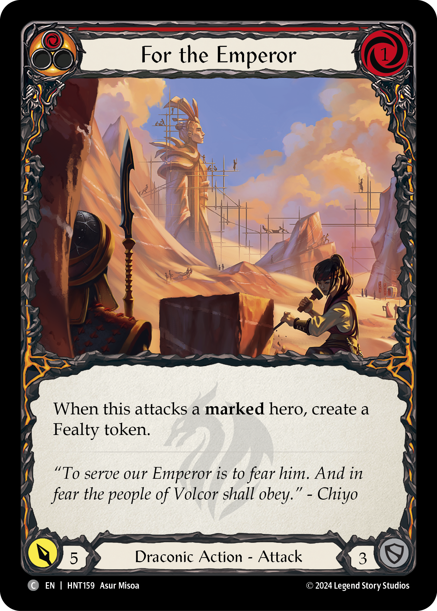 For the Emperor (Red) - Flesh and Blood TCG - MoxLand