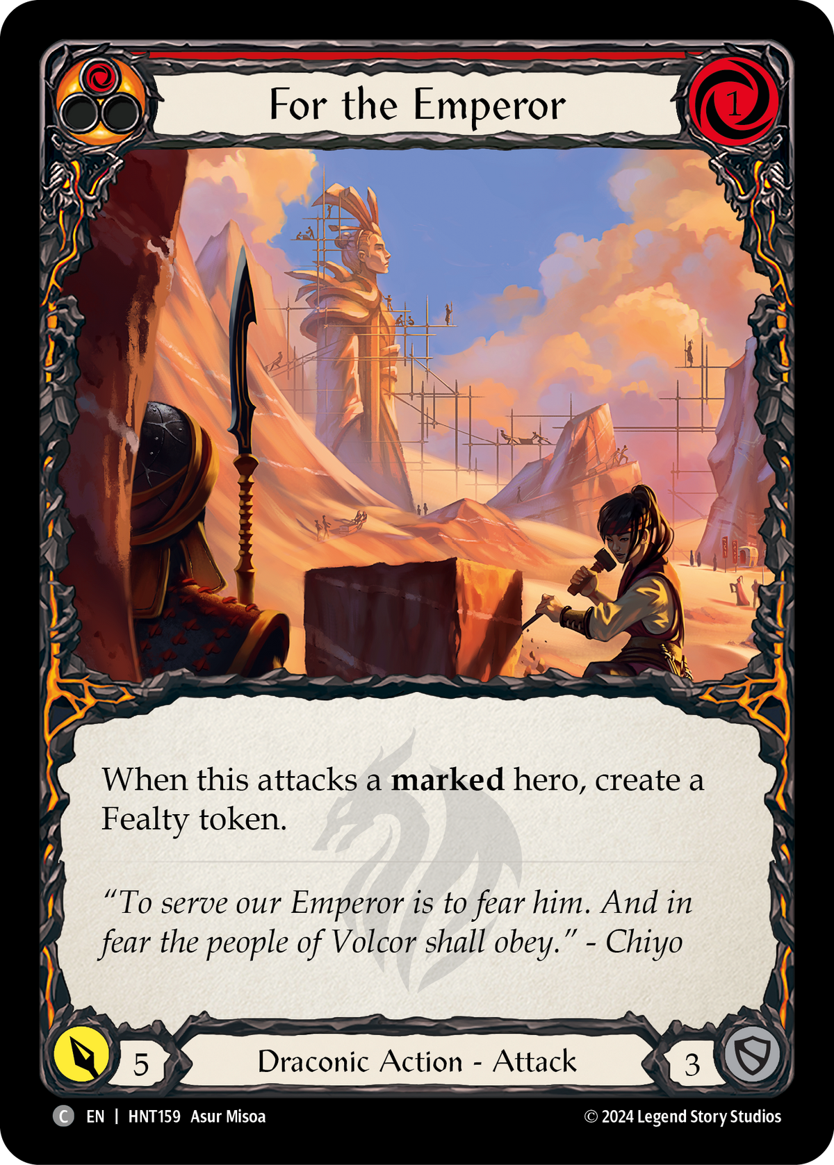 For the Emperor (Red) - Flesh and Blood TCG - MoxLand